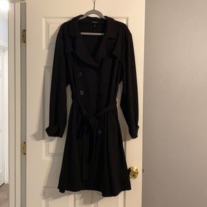 Torrid Size 3 Black Trench Coat